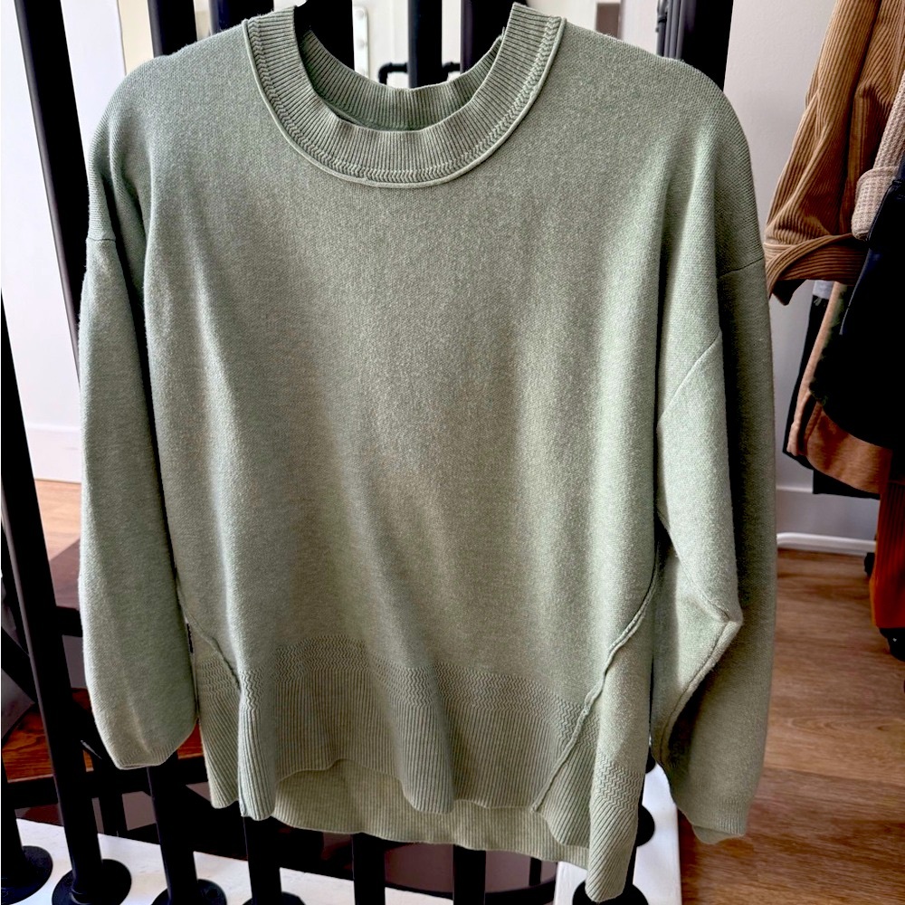 Cupcakes & Cashmere Green Crewneck Sweater